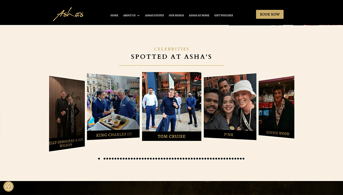 Asha's Website and design services by Nettl Birmingham
