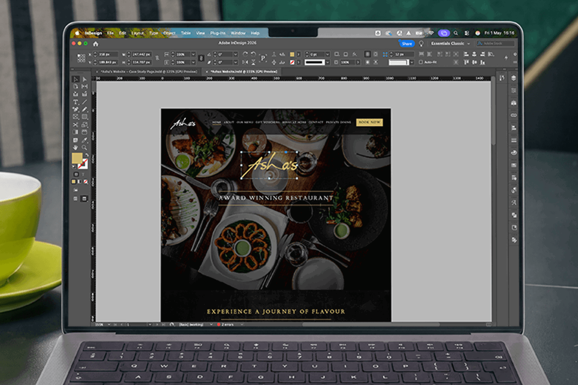 Asha's Website and design services by Nettl Birmingham