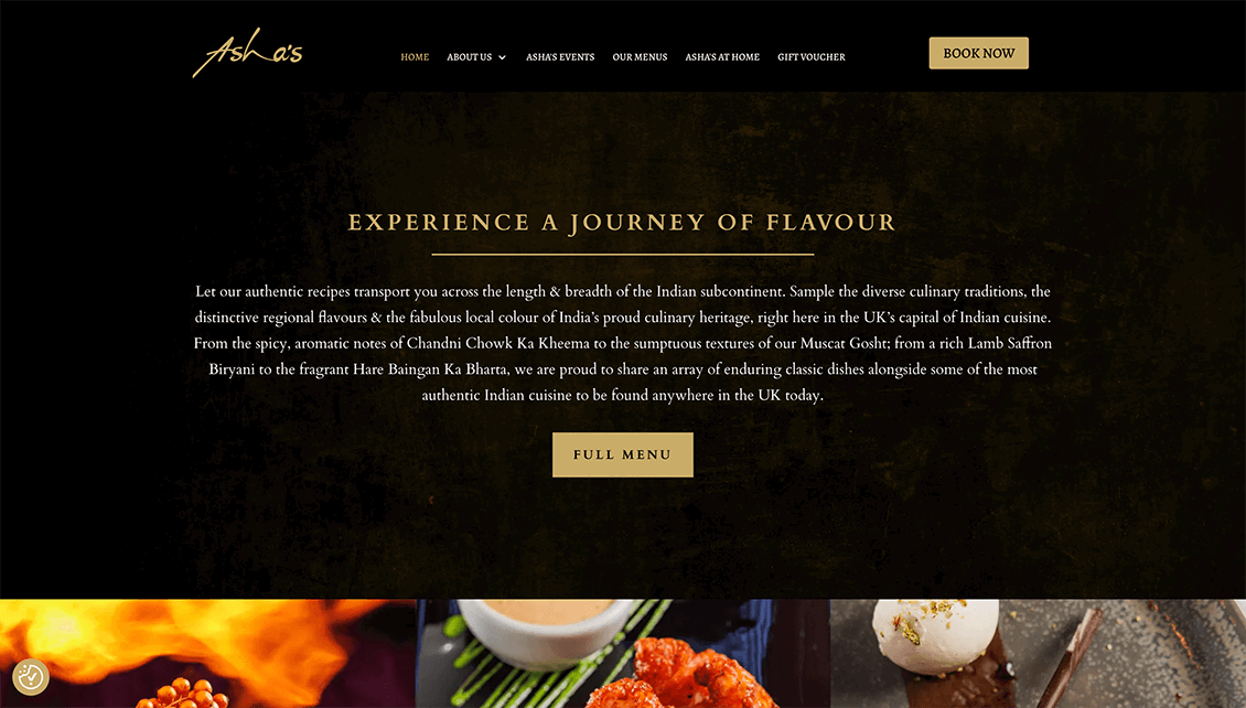 Asha's Website and design services by Nettl Birmingham