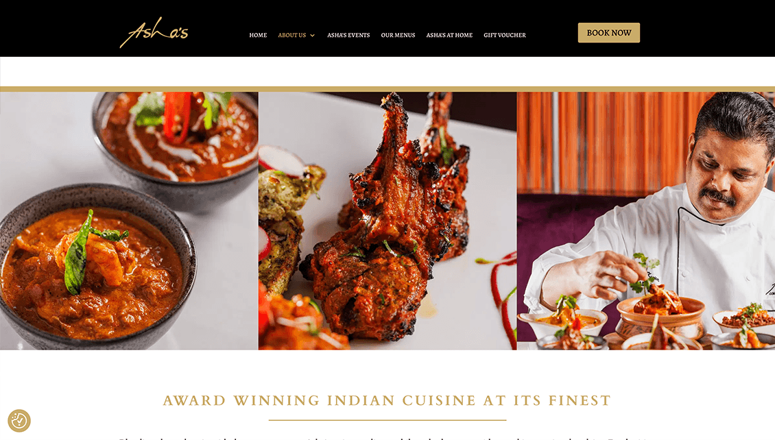 Asha's Website and design services by Nettl Birmingham