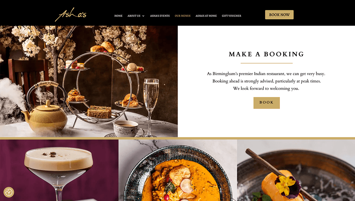 Asha's Website and design services by Nettl Birmingham