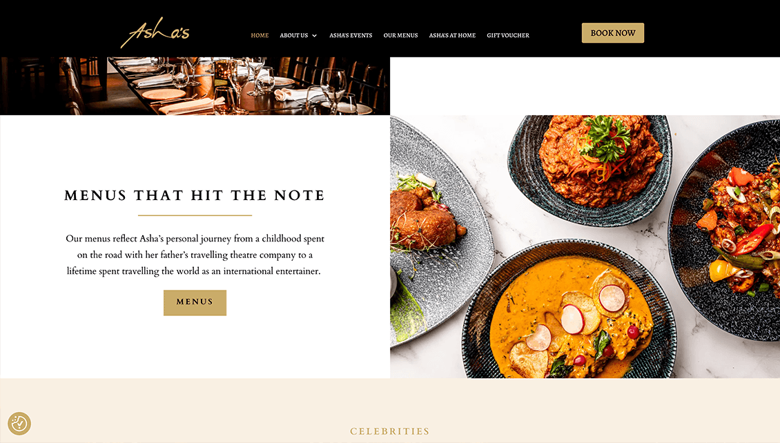 Asha's Website and design services by Nettl Birmingham